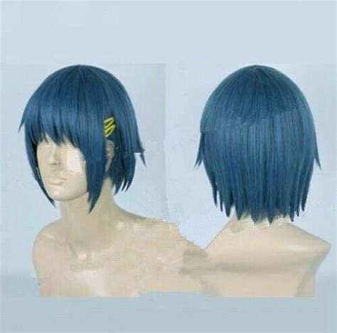 For Cosplay Sexy Magica Sayaka Miki Cos Wig Short Gray Blue Party Wig