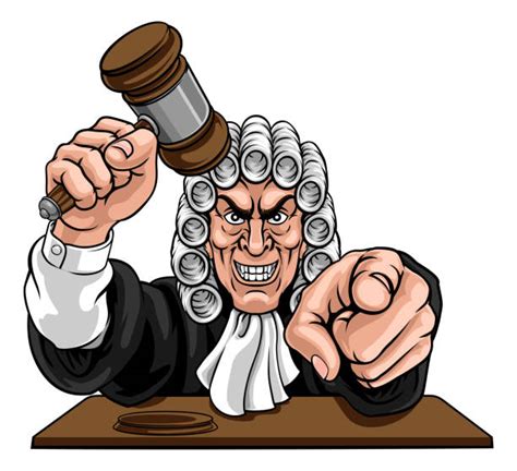 Angry Judge Cartoons Illustrations Royalty Free Vector Graphics And Clip
