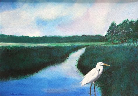 Coastal Wetlands Painting By Bobby Walters Fine Art America