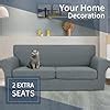 Amazon Com Jiviner Newest Pieces Couch Covers For Cushion Couch Stretch Sofa Cover Soft