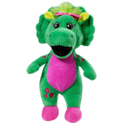 • press their tummies and hear them each sing the iconic i love you song in their own voice! Barney Buddies Baby Bop Green & Pink Plush Dinosaur Figure ...