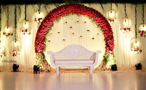 Shribha Weddings And Events On Instagram A Red Floral Arch For An