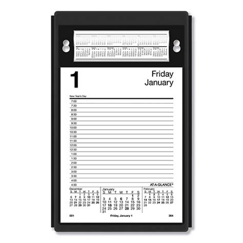Acco At A Glance Pad Style Desk Calendar Refill 5 X 8 2022