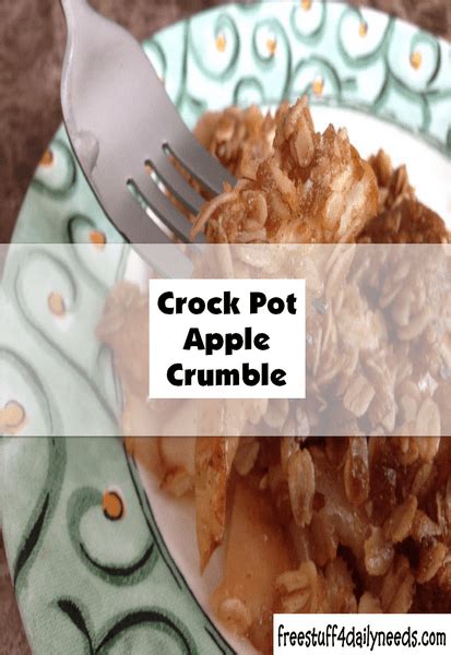 crock pot apple crumble free stuff 4 daily needs