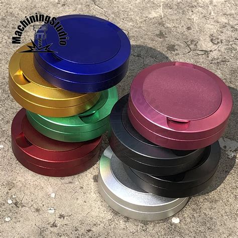 Aluminum Snus Can Snuffbox Metal With Lid Customized Logo 3 Layers