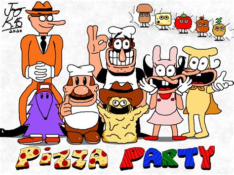 Pizza Tower Pizza Party Cast By Jhonnykiller45 On Deviantart