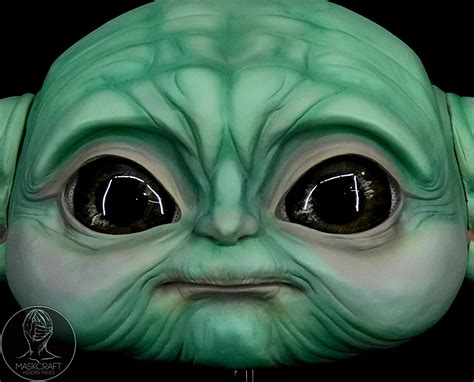 Grogu Baby Yoda Mask By Maskcraft Size 60 62 Etsy