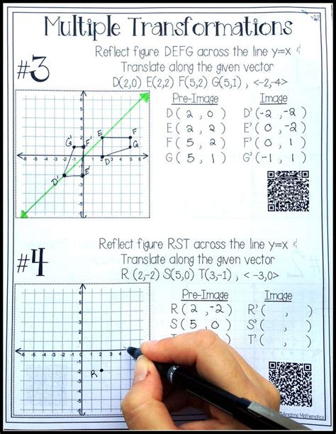 Hs Geometry Transformations Workbook ~ Translations