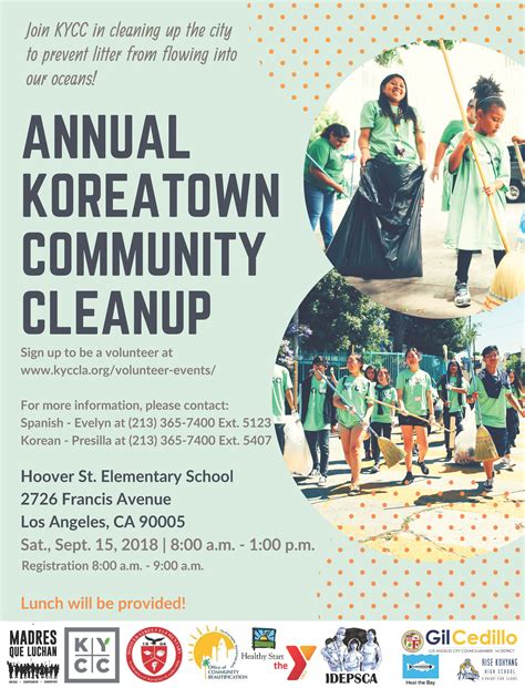 Annual Koreatown Community Cleanup Kycc Koreatown Youth Community Center
