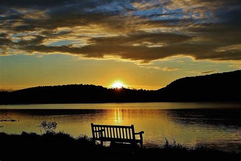 Sunrise Over Rockland Lake Photograph By Thomas Mcguire Fine Art America