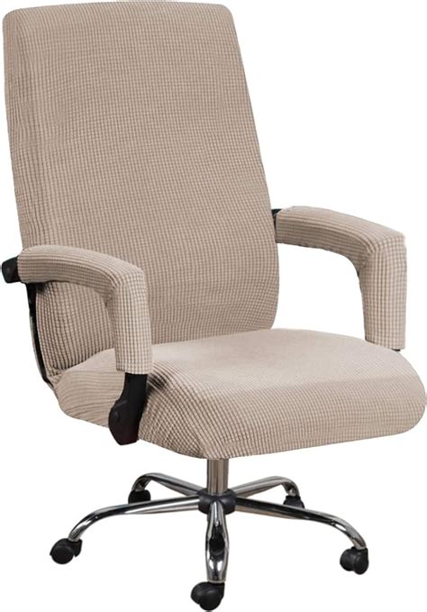 Stretch Office Chair Covers With Arms Back And Seats Luxury Spandex