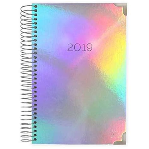 Bloom Daily Planners 2019 Hardcover Holographic Calendar Year Day