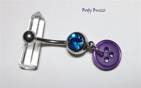 Belly Buttons Super Groovy And Unique Belly Piercing Etsy Canada
