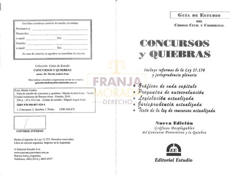 Guia Concursos Y Quiebras Actualizada Derecho Concursal Studocu