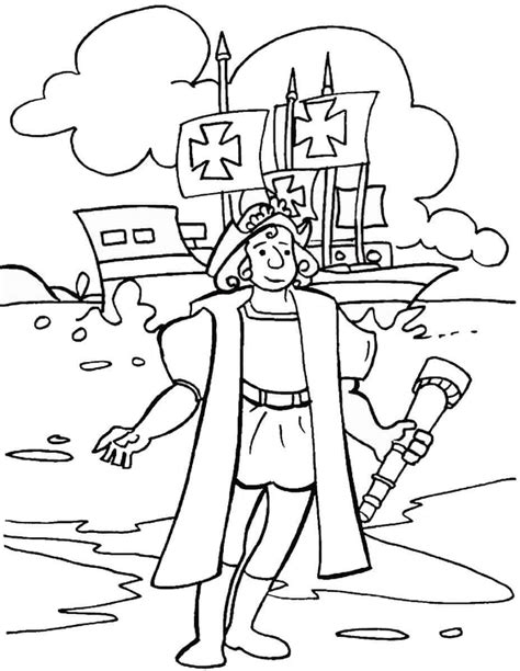 20 Free Printable Columbus Day Coloring Pages