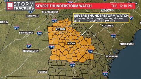 Atlanta Weather Thunderstorm Warnings In Parts Of The Region