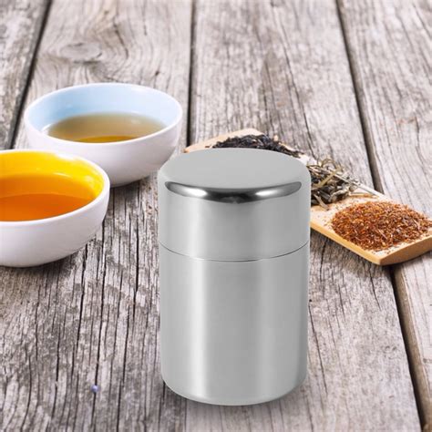 Lyumo Stainless Steel Tea Tins Canister Home Kitchen Canisters For Tea