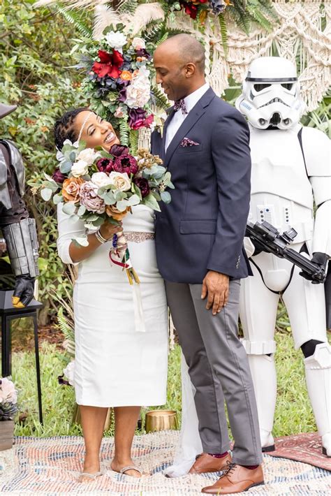 A Backyard Star Wars Mandalorian Wedding Popsugar Love And Sex Photo 47