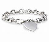 Pictures of Heart Charm Bracelet Sterling Silver