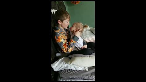 Older Brother Comforting Baby Sister Youtube