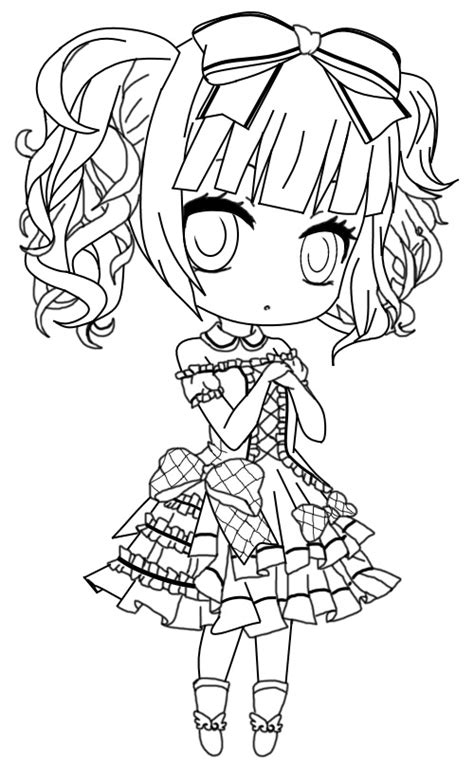 Gothic Chibi Pages Coloring Pages