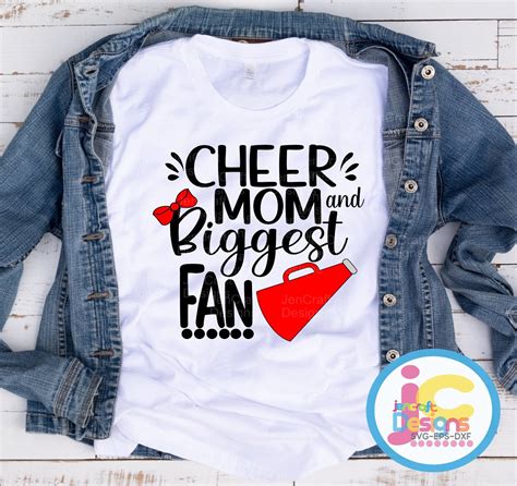Cheer Mom Svg I Ll Always Be Her Biggest Fan Svg Cheerleader Cheer Svg Svg Design Cut File