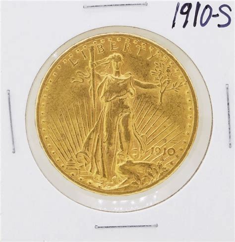 1910 S 20 St Gaudens Double Eagle Gold Coin