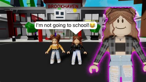 I Pretended To Be Sick To Miss An Exam Roblox Brookhaven🏡rp Youtube
