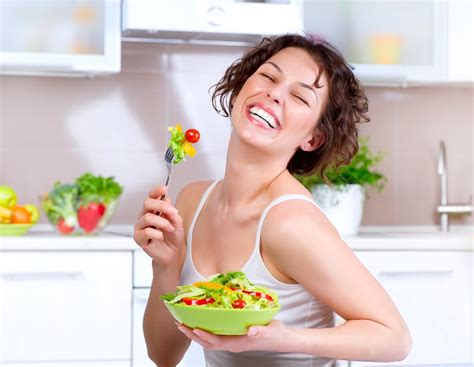 Woman Laughing Eating A Salad Blank Template Imgflip