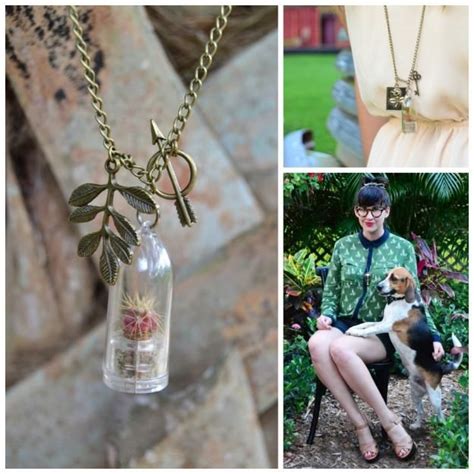Terrarium Necklaces Combine Jewelry Making And Gardening By Katie O
