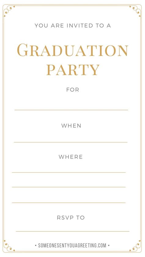 21 Free Printable Graduation Party Invitations Someone Sent You A