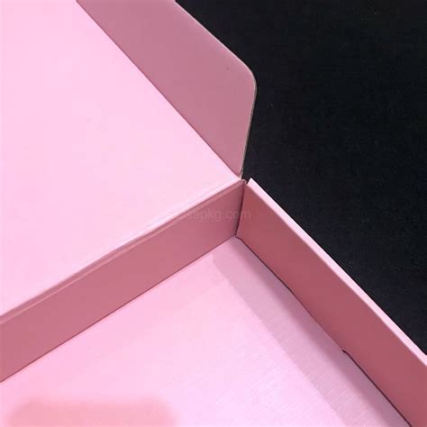 Pink Shipping Corrugated Custom Printed Packaging Mailer Box With Logo