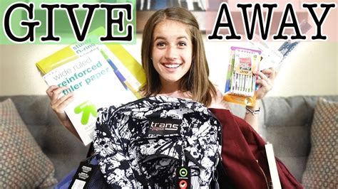 Back To School Supplies Giveaway 2018 Youtube