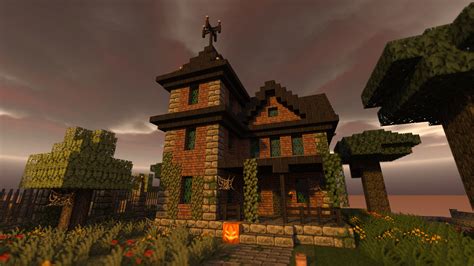 Andyisyoda explores past and present house design! Haunted House (x-post from /r/Chunky) : Minecraft