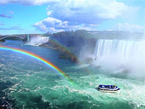 Niagara Falls With Rainbow 2 Photograph By Alex Nikitsin Pixels