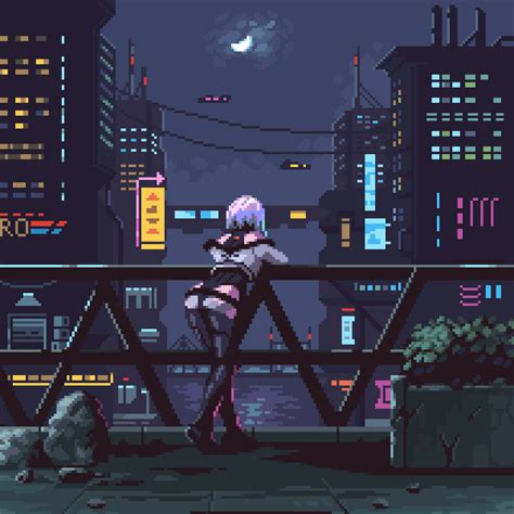 Lucy Cyberpunk And 1 More Drawn By Pixel Art Journey Danbooru