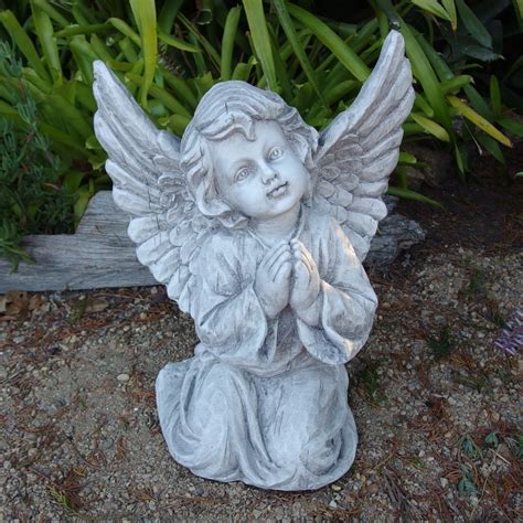 Cherub Angel Praying Garden Ornament Statue Figurine 39 Cm Cam And