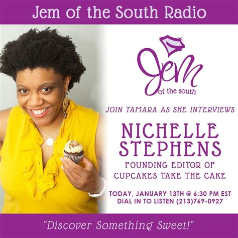 Tonight On My Blog Talk Radio Show Cupcakestakethecake Co Founder Nichelle Stephens Cupcakes