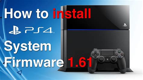 How To Install Ps4 Firmware 161 Youtube