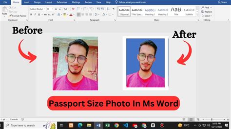 How To Make Passport Size Photo In Microsoft Word 2010 Passport Size