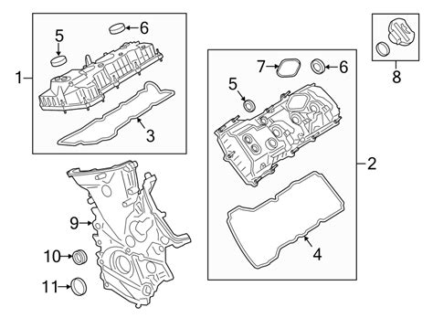 Dl3z6582c Ford Engine Valve Cover Right Wturbo Liter Havre Ford