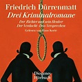 Drei Kriminalromane, 11 Audio-CDs von Friedrich Dürrenmatt - Hörbücher ...