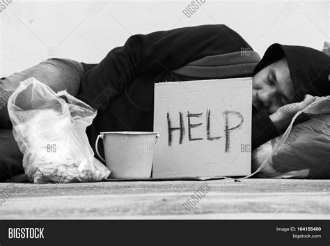 Homeless Person Sleep Image And Photo Free Trial Bigstock