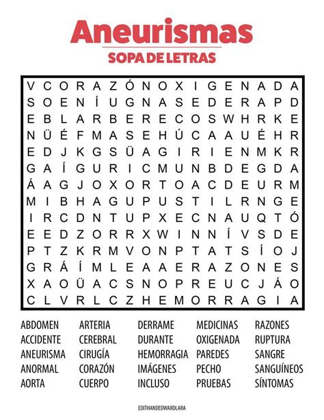 Arritmia Sopa De Letras Sopas De Letras Para Imprimir E17