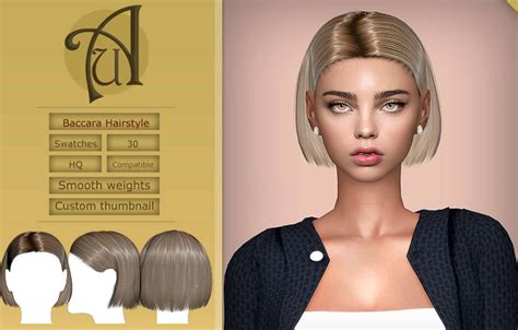 Baccara Female Bob Haircut Sims 4 Mod Download Free