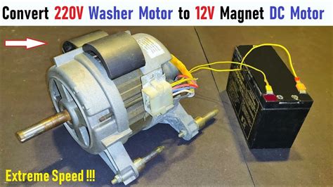 Make V Magnet Dc Motor From Old V Ac Washing Machine Motor Universal Motor With Ups