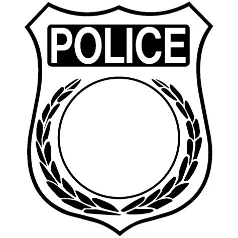 Free Police Badge Silhouette, Download Free Police Badge Silhouette png