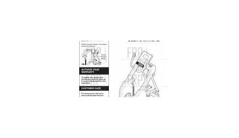 USER'S MANUAL - 6092646 | Fitness and Exercise Equipment Repair Parts