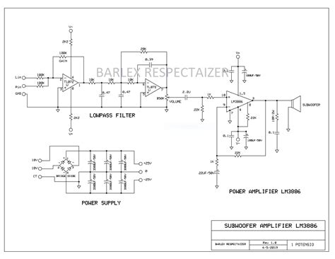 Lm Subwoofer Amplifier Electronic Circuit