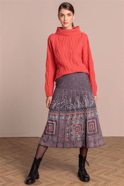 Skirt With Pleats Skirts Ivko Woman